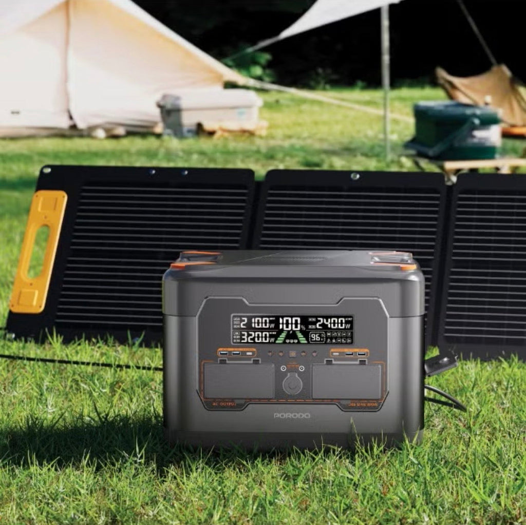 Porodo 2400W power station rear ports