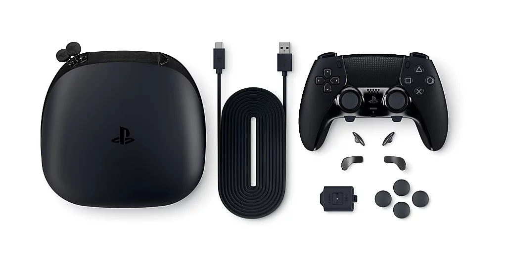 DualSense Edge Midnight Black controller back buttons
