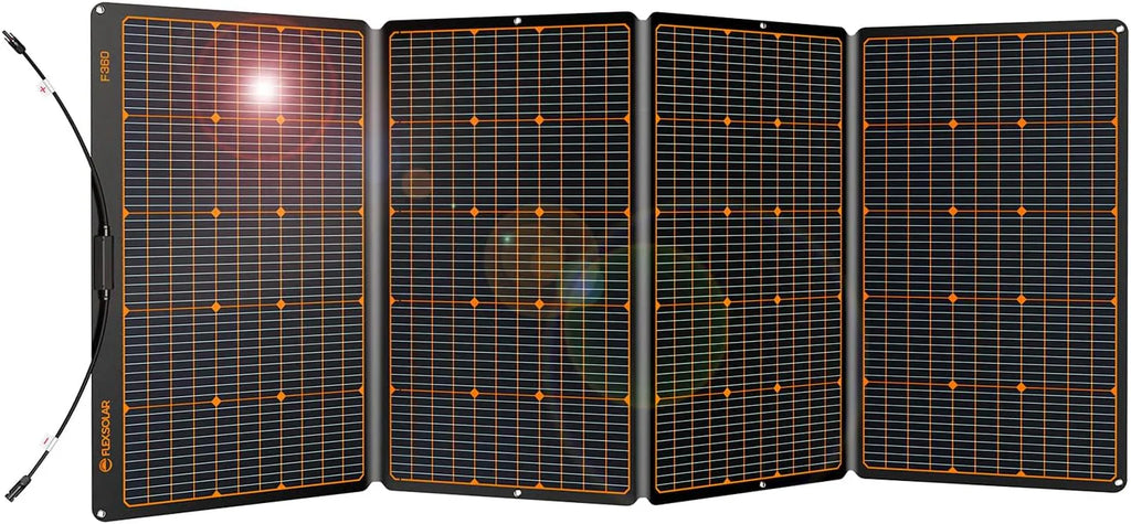 FlexSolar 360W foldable portable solar panel front view Kuwait