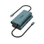Onten 9591A USB-C 11in1 Hub Docking Station HDMI 4K30Hz VGA RJ45 3.5mm with Card reader