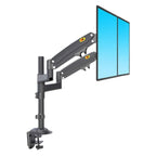 NB H180 Dual Monitor 17”- 27” Full Motion Arm Desktop Table Mount Stand- Flat monitors