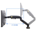 NB F160 Dual Monitor 17″ – 27″ Arm Desk Mount Table Stand Full Motion 2-9 KG – Flat Monitors