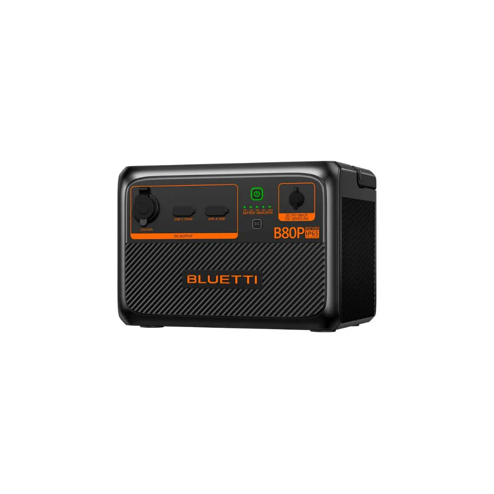 Bluetti B80P expansion battery connection port detail