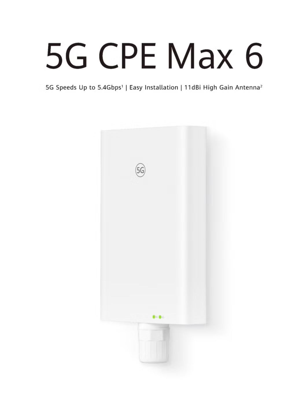 5G CPE Max 6 Outdoor WiFi 6 Router (H362-383) Unlocked, 2.5Gbps
