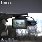 Hoco Di07 dual camera dashcam ADAS warning system interface