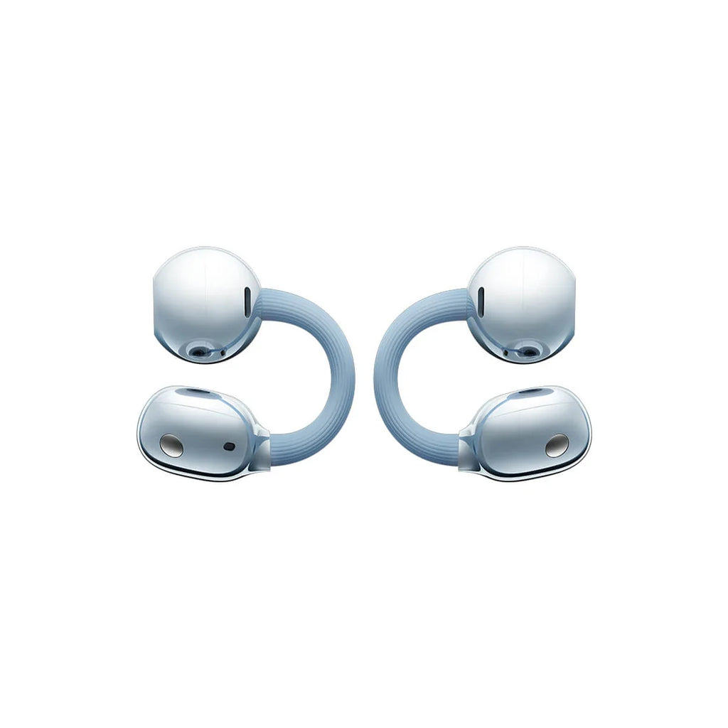 Huawei FreeClip 2 blue earbuds with charging case