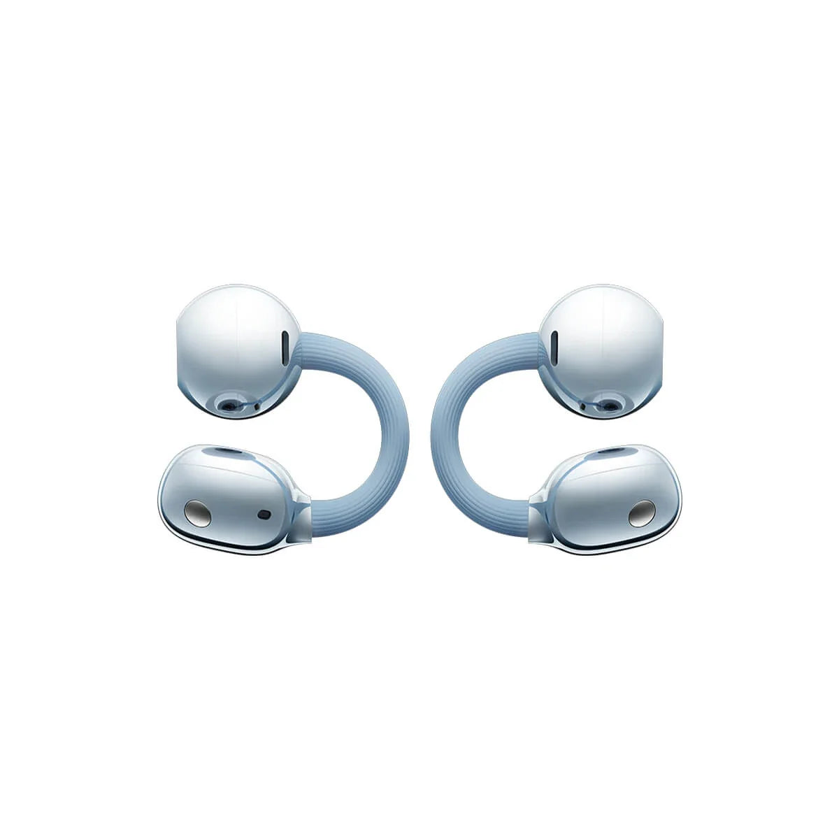 Huawei FreeClip 2 blue earbuds with charging case