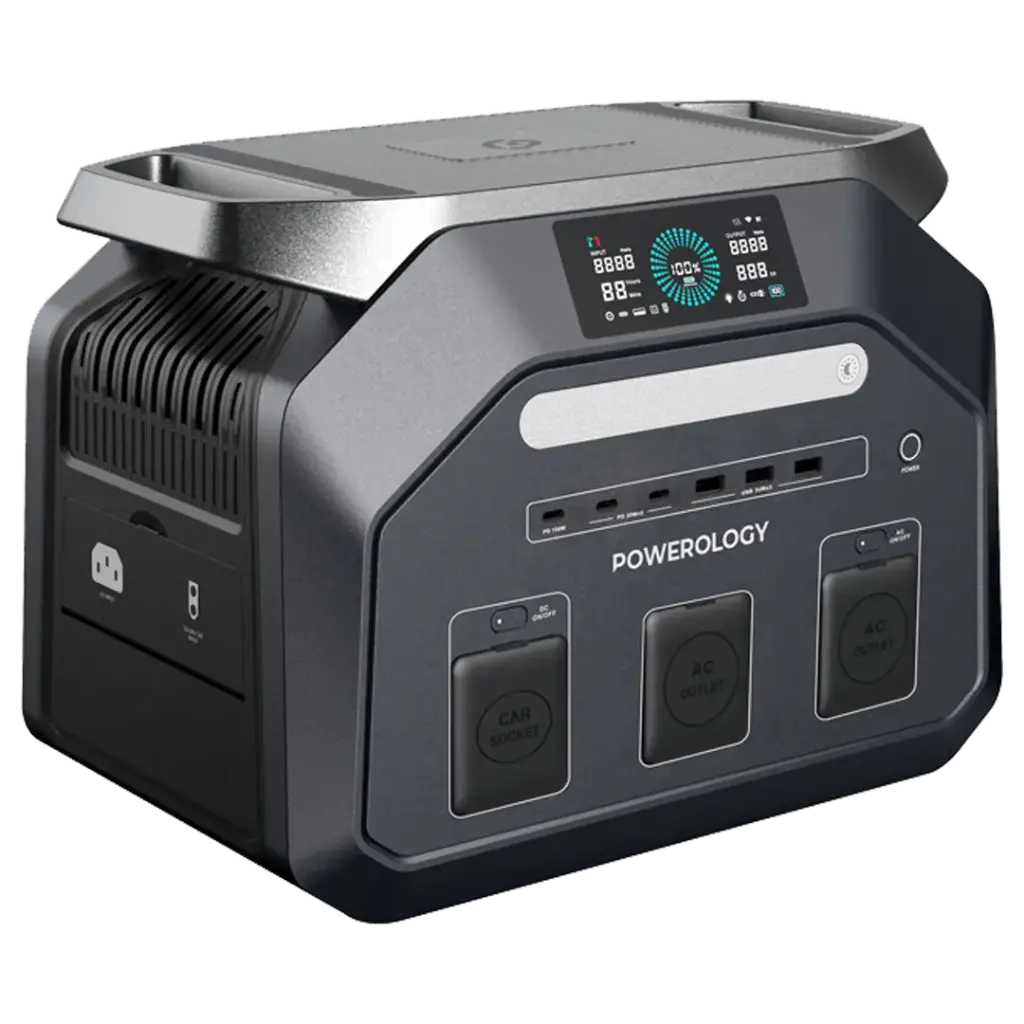 Powerology Dynamic 1800 1800W portable power station front view Kuwait