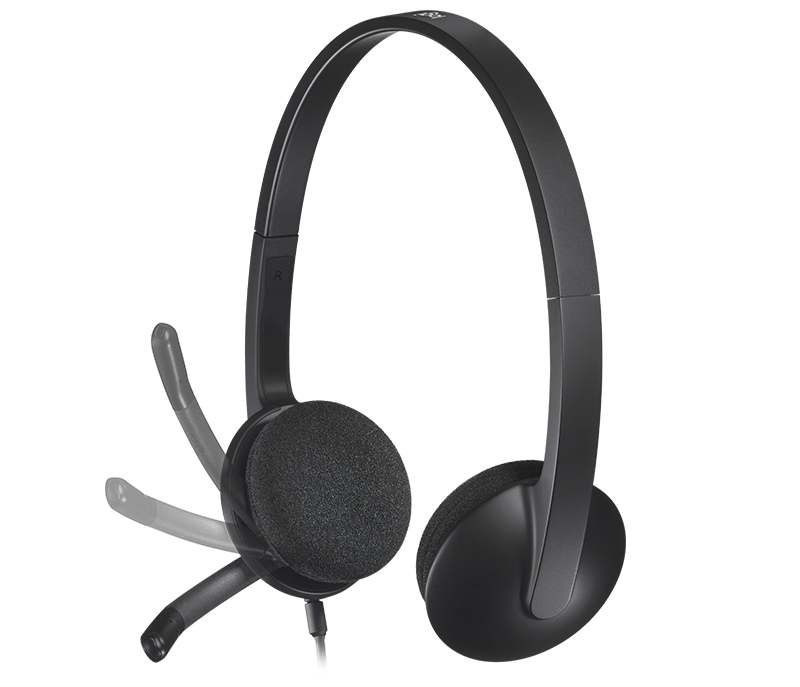 Logitech H340 USB Headset Noise Canceling Microphone