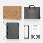 FlexSolar 120W solar panel charging a power station