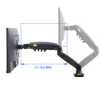 NB F80 Single Monitor 17″ – 30″ Arm Desk Mount Table Stand Full Motion Flat, 2-9 KG
