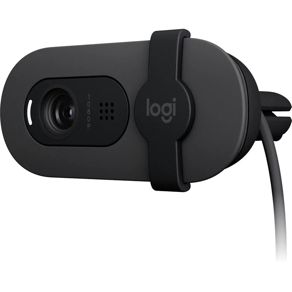 Logitech Brio 105 Full HD Webcam with Privacy Shutter – Black