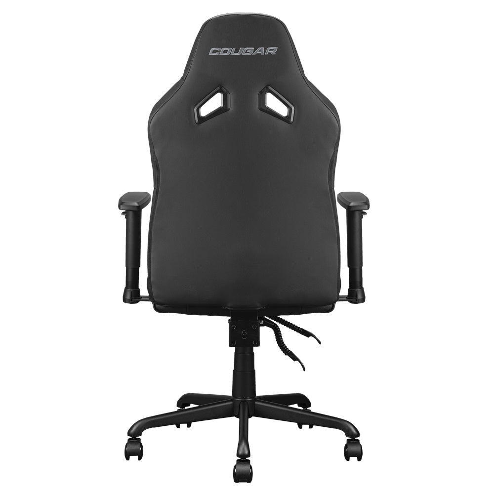 Cougar Fusion S gaming chair base and wheels detail