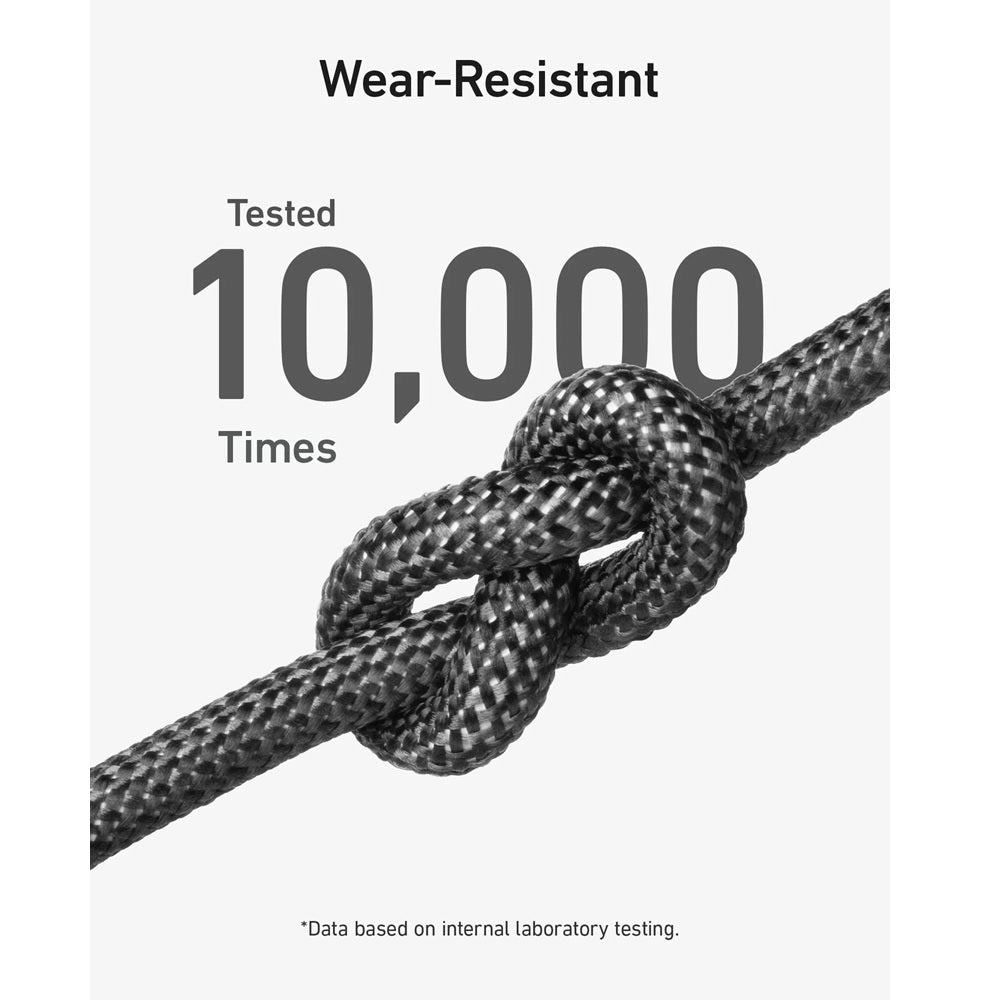 Anker 542 USB-C to Lightning Cable – Bio-Nylon – 6ft/1.8m -Black -A80B6H11