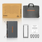 FlexSolar 360W solar panel charging a power station