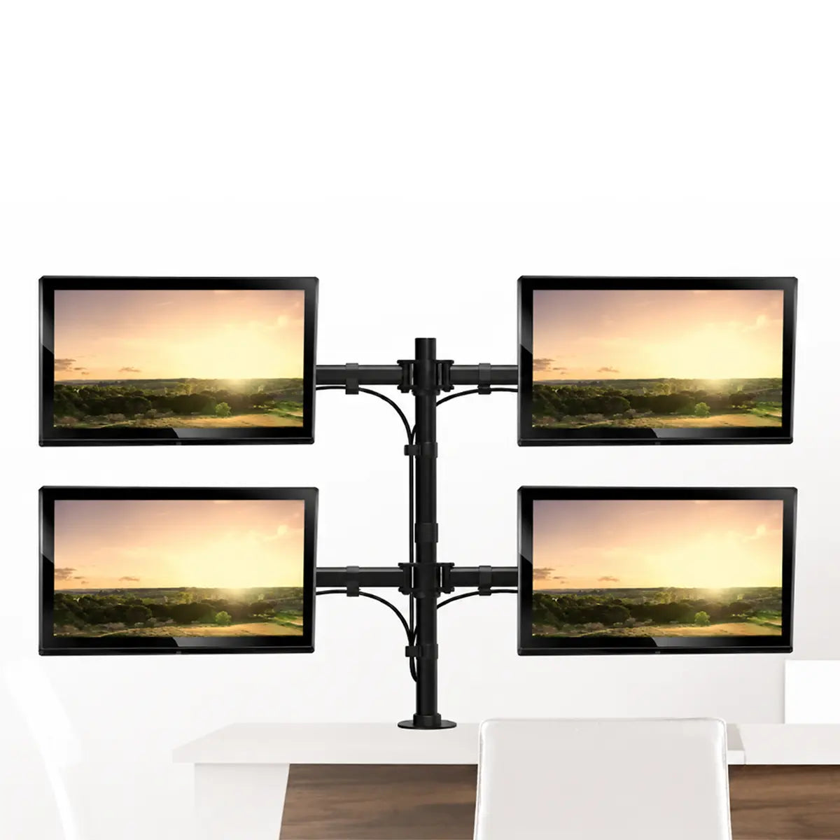 Skilltech SH C048 Quad Monitors Premium Aluminium Articulating Monitor Arm