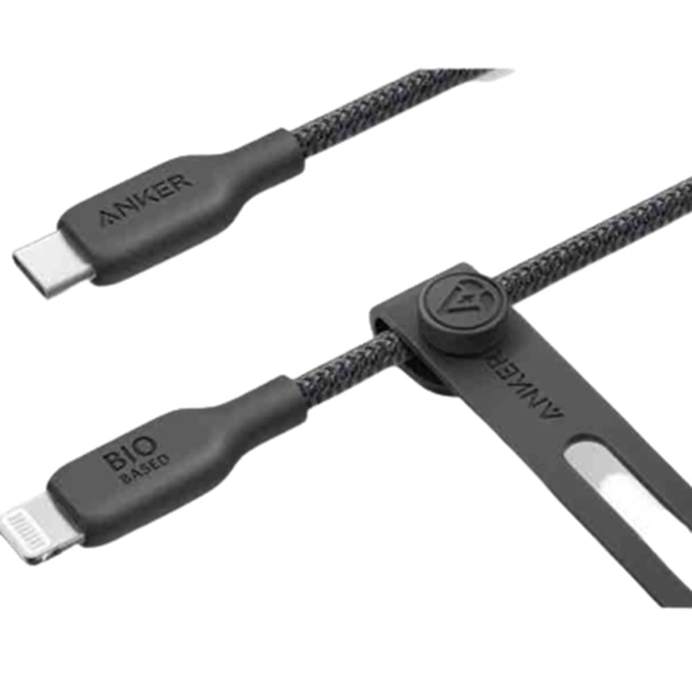 Anker 542 USB-C to Lightning Cable 30W -Bio-Nylon -3ft -Black -A80B5H11