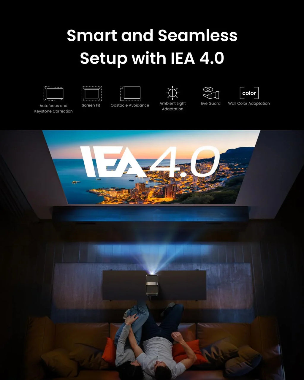 Anker Nebula Cosmos 4K SE Laser Projector 1800 ANSI Lumens