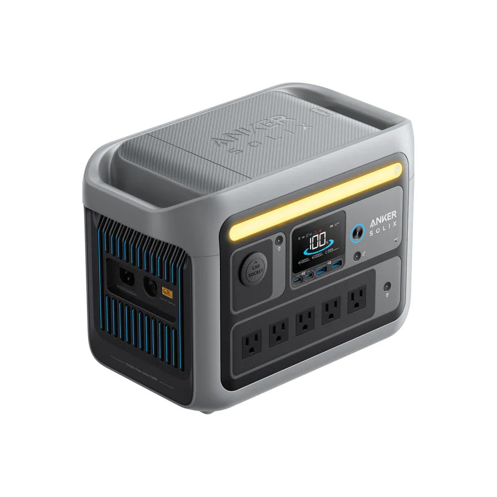 Anker SOLIX C800 in use charging devices outdoors