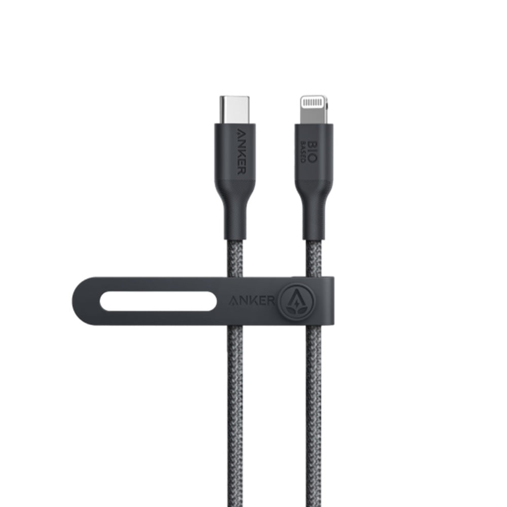 Anker 542 USB-C to Lightning Cable 30W -Bio-Nylon -3ft -Black -A80B5H11
