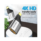 USB-C Male to DisplayPort Female Adapter 4K@60Hz