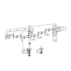 Skilltech SH070 C036 Economy Steel LCD Vesa Desk Mount