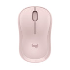 Logitech M240 rose silent wireless mouse side view