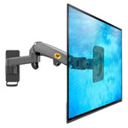 NB F150 Gas Spring Single Monitor 17″ – 35″ Full Motion Wall Arm Mount Bracket