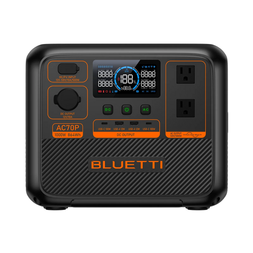 BLUETTI AC70P 1000W 864Wh portable power station front view Kuwait
