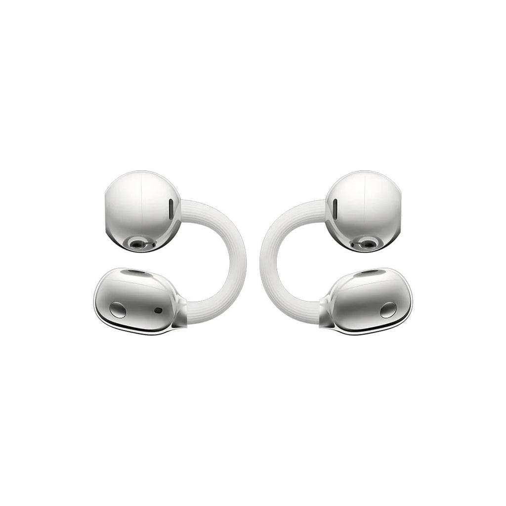 Huawei FreeClip 2 white earbuds with charging case