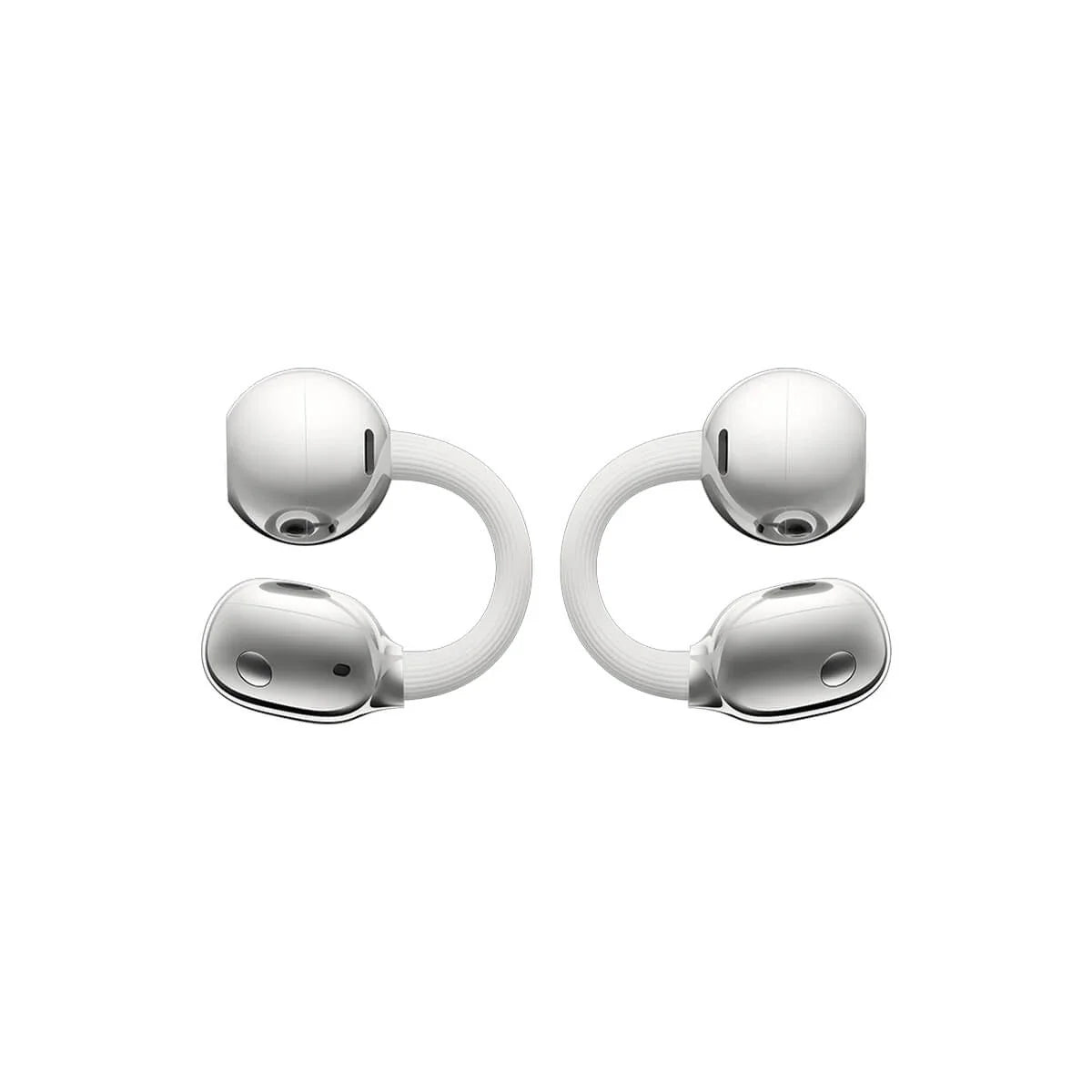 Huawei FreeClip 2 white earbuds with charging case