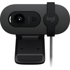 Logitech Brio 105 Full HD Webcam with Privacy Shutter – Black