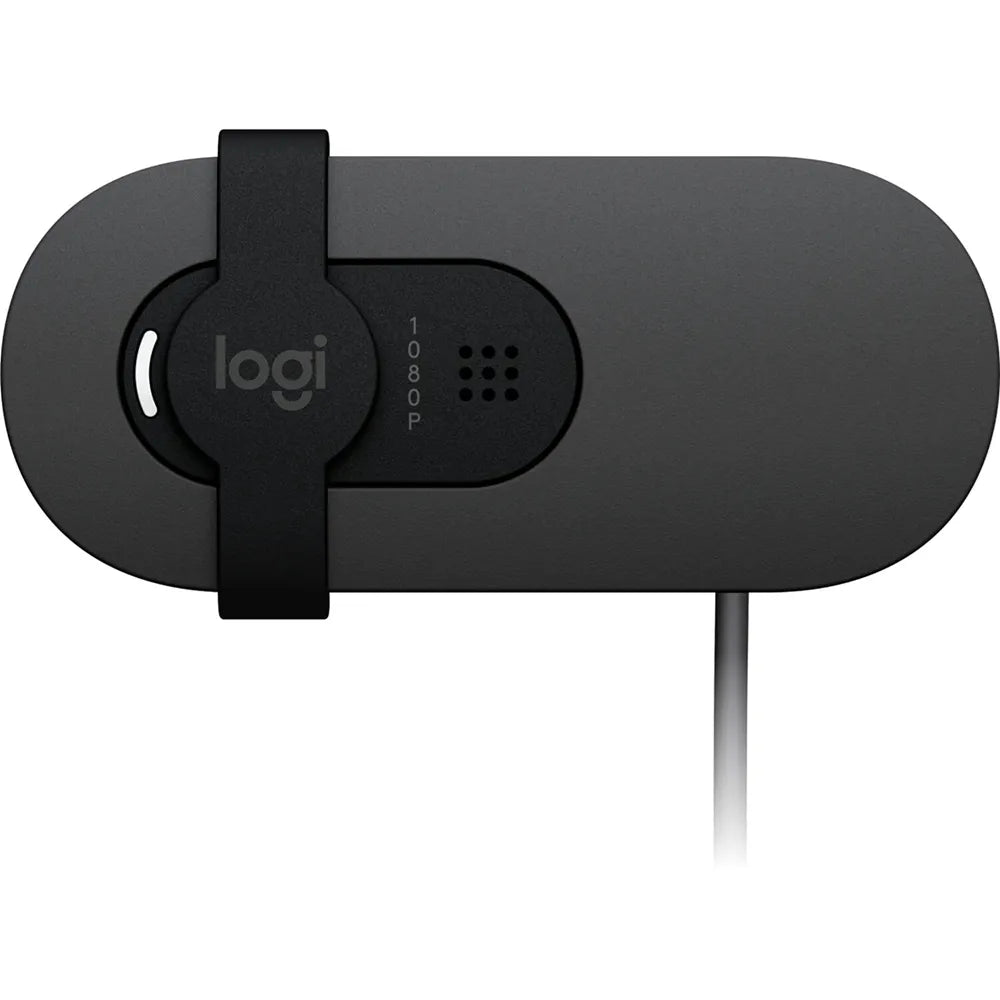 Logitech Brio 105 Full HD Webcam with Privacy Shutter – Black