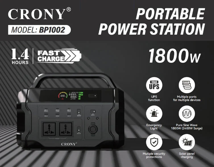 CRONY CN1002 portable power station packaging Kuwait