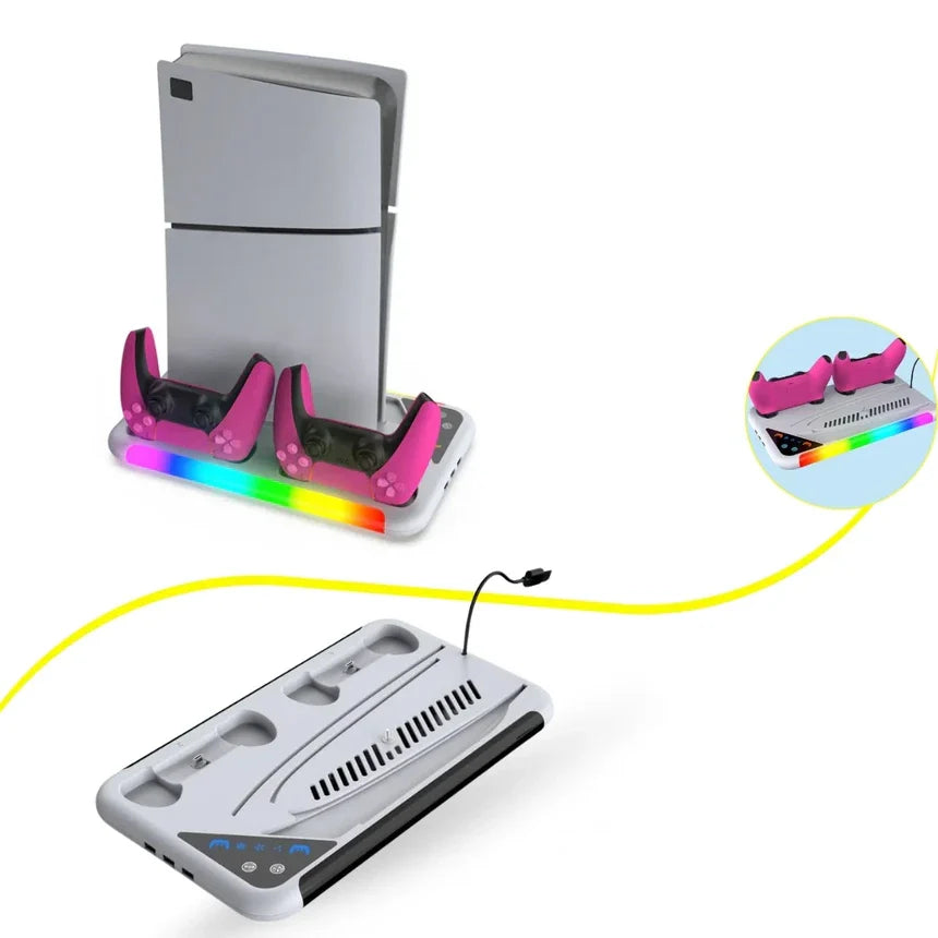 Dobe TP5-3557 Cooling and Charging Station for PS5 and PS5 Slim