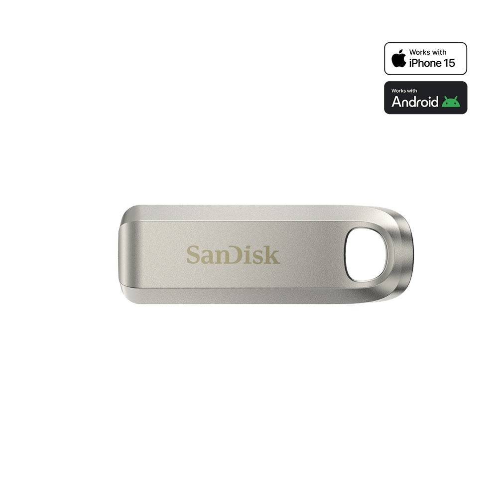 SanDisk 128GB Ultra Luxe USB-C Flash Drive, 400MB/s