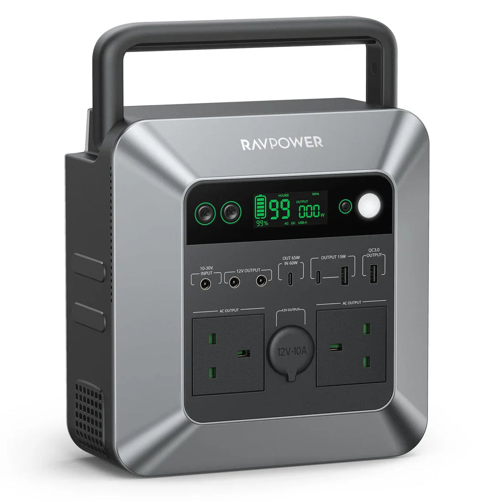 RAVPower RP-PB237 AC outlets and ports detail
