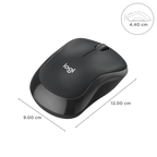 Logitech M240 graphite ergonomic wireless mouse