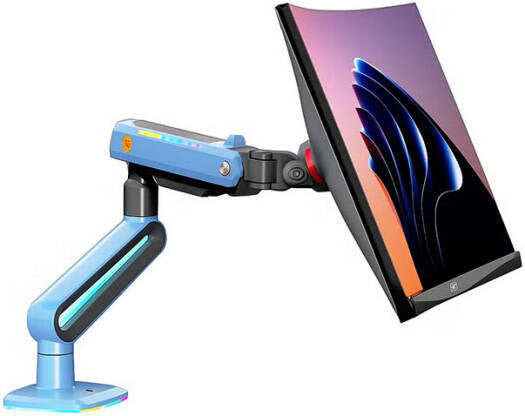 North Bayou NB F6 RGB Gaming Monitor Arm – Premium Full-Motion Desk Mount
For 32–60 Inch LED, LCD, and Curved Monitors – lake blue