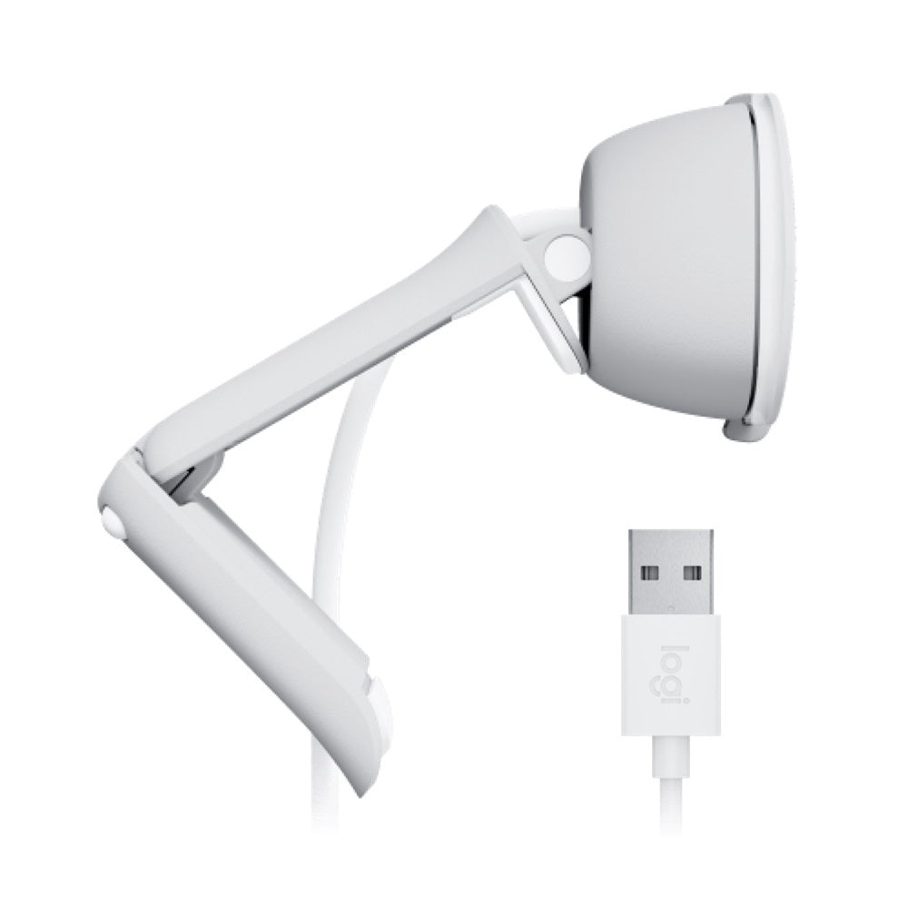 Logitech Brio 100 Full HD Webcam with Privacy Shutter – Off-White