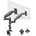 NB H180 Dual Monitor 17”- 27” Full Motion Arm Desktop Table Mount Stand- Flat monitors