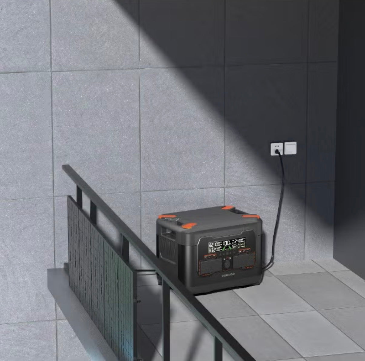 Porodo 2400W power station handles