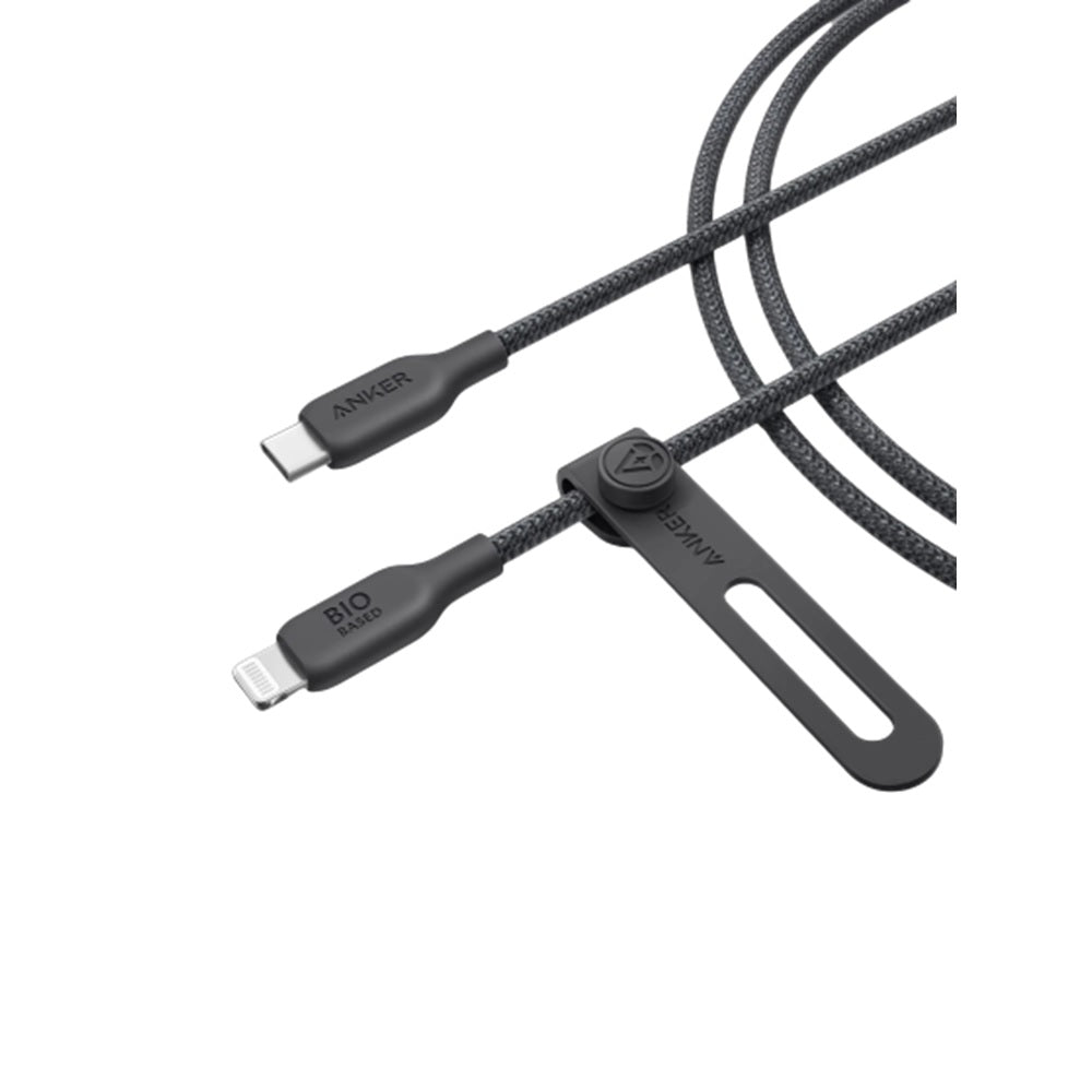 Anker 542 USB-C to Lightning Cable 30W -Bio-Nylon -3ft -Black -A80B5H11