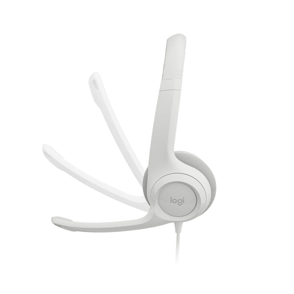 Logitech H390 USB Headset in-line controls, Noise Cancelling Mic (Off-white)