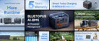 BLUETTI AC50P power station side profile view