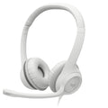 Logitech H390 USB Headset in-line controls, Noise Cancelling Mic (Off-white)