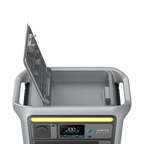 Anker SOLIX C800 digital display showing battery level