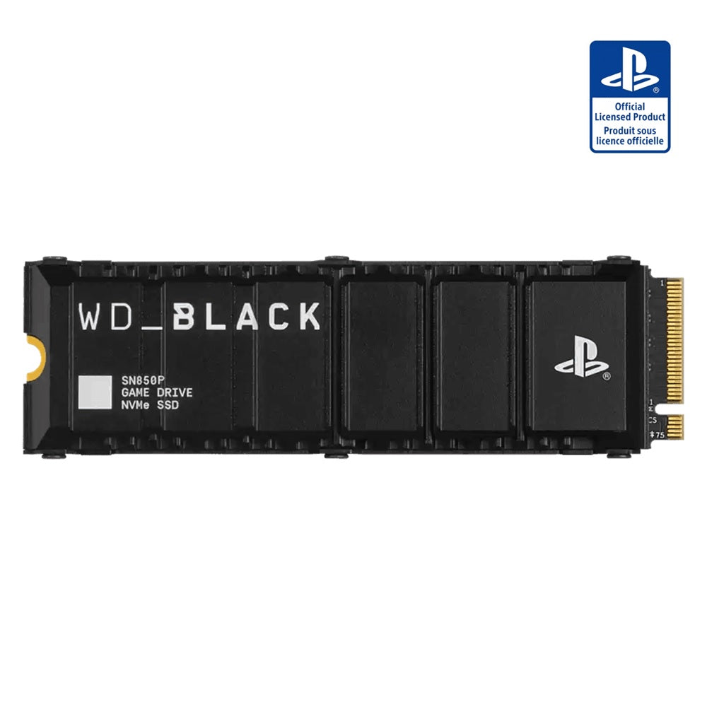 WD BLACK 2TB SN850P M.2 NVMe SSD for PS5 Consoles with Heatsink, 7300MB/s