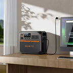 BLUETTI Premium 200 V2 digital display showing battery level