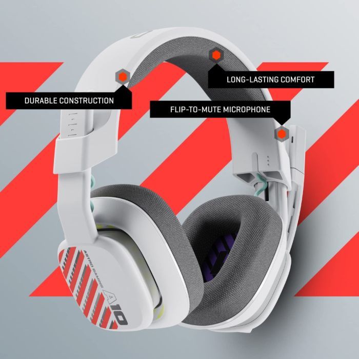 Astro A10 Gen 2 Challenger White headset side